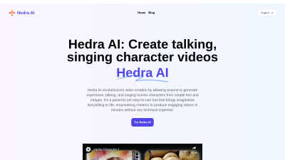 Hedra AI - AI Tool, SaaS, or Software for AI Assistants