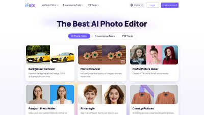 iFoto - AI Tool, SaaS, or Software for Content Creation