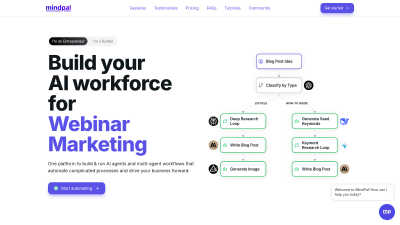 MindPal - AI Tool, SaaS, or Software for AI Assistants