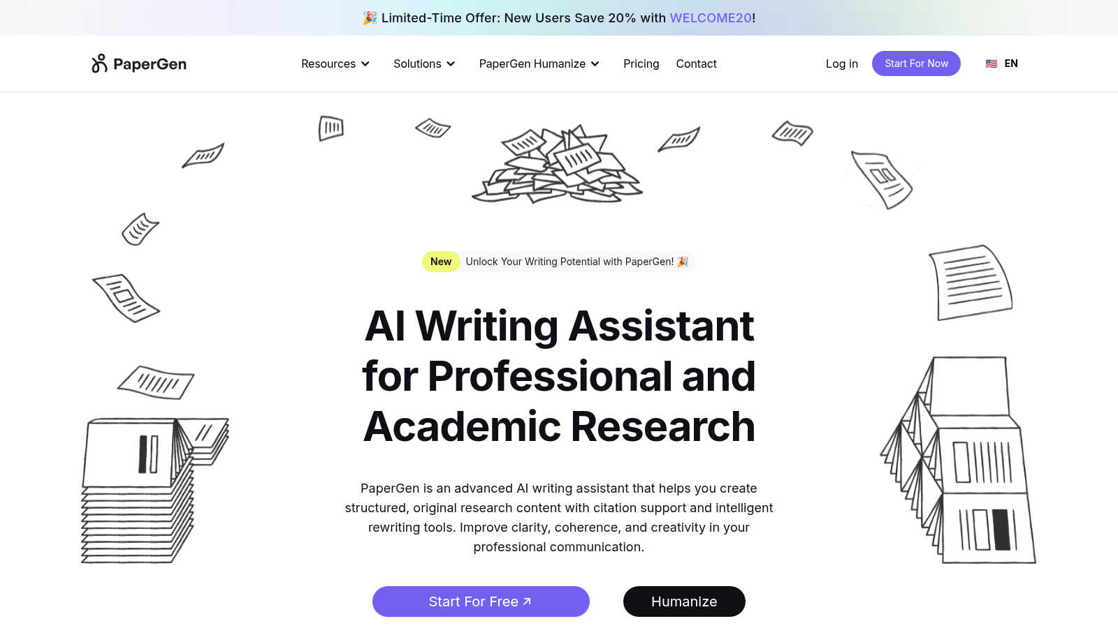 papergen AI tool interface and features