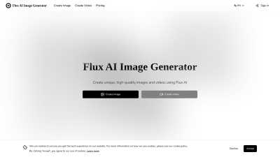 Flux AI Image Generator - AI Tool, SaaS, or Software for Content Creation