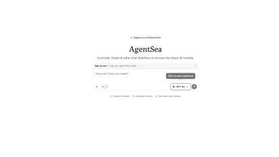 AgentSea - AI Tool, SaaS, or Software for AI Assistants