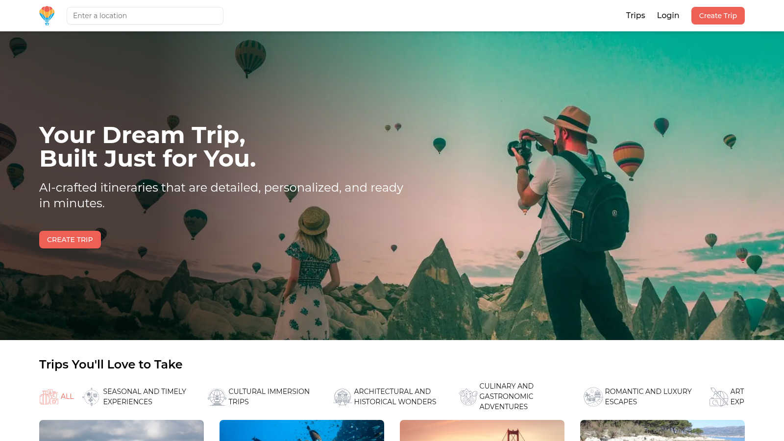 Tripsica AI tool interface and features