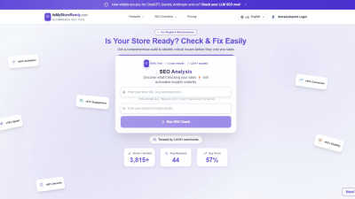 IsMyStoreReady.com - AI Tool, SaaS, or Software for Marketing