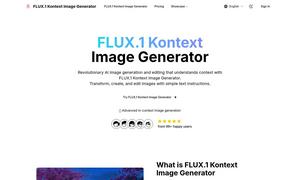 FLUX.1 Kontext Image Generator Website