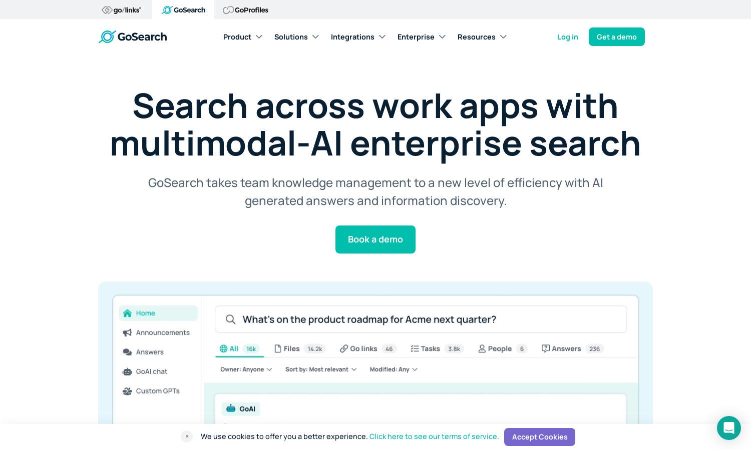 GoSearch Website