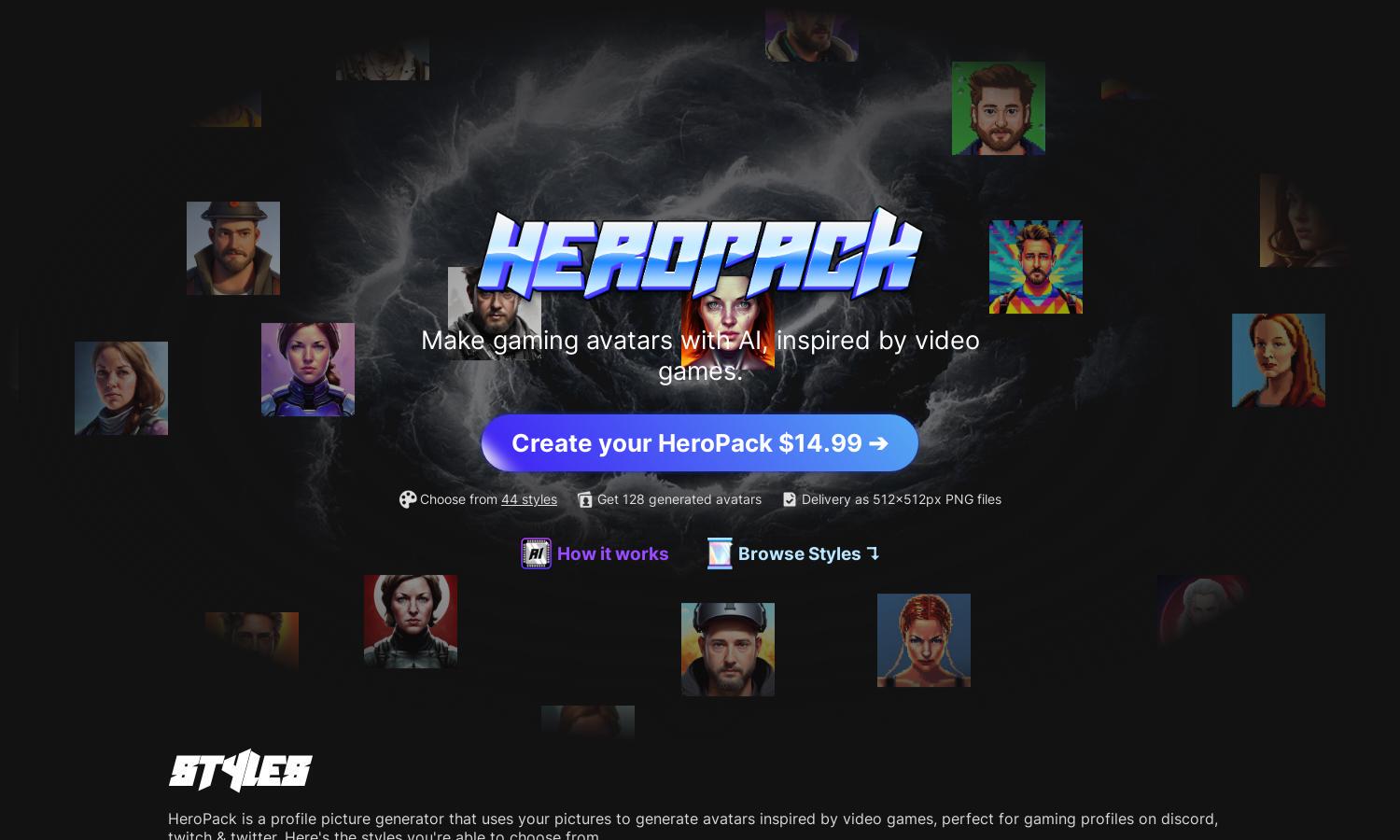 HeroPack Website