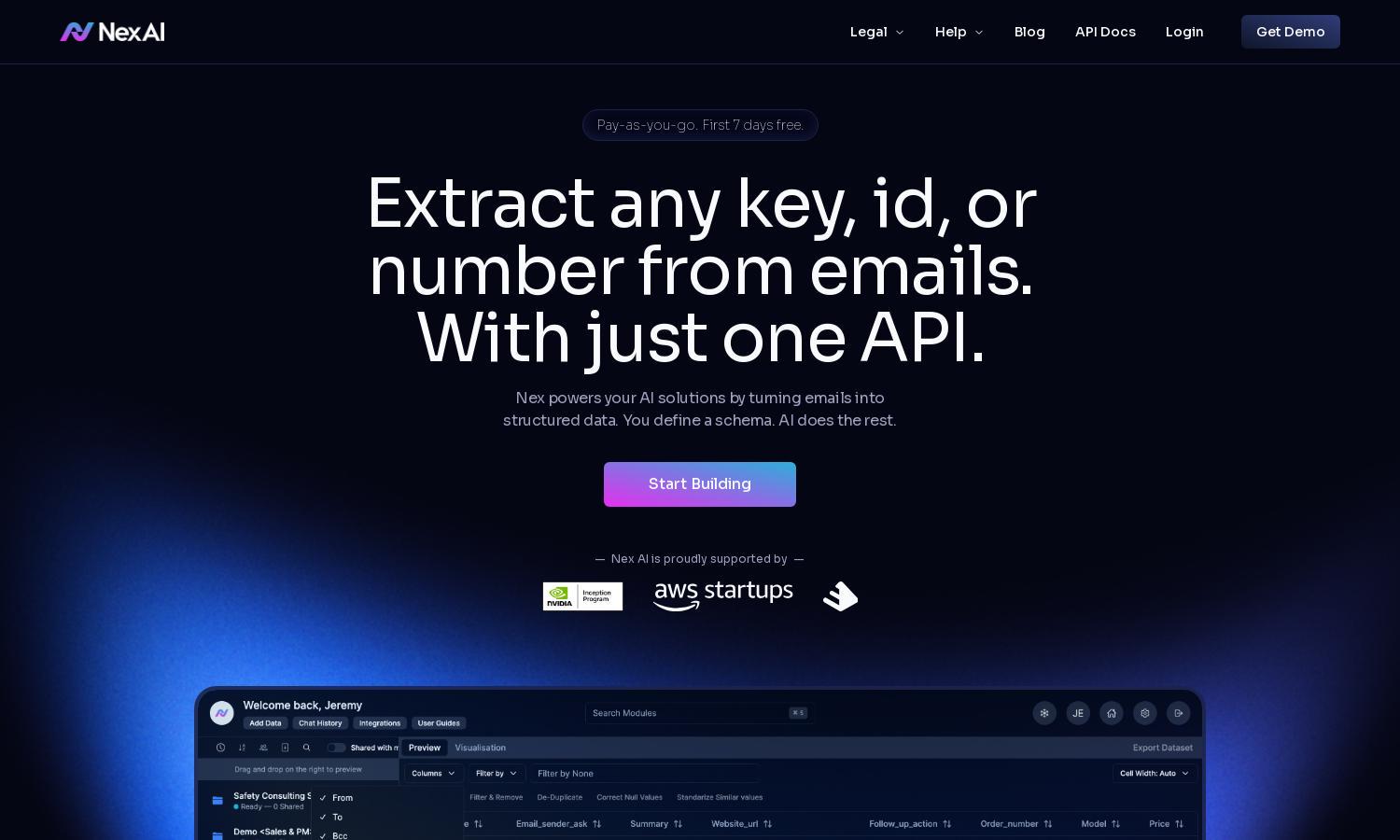 Nex AI Website