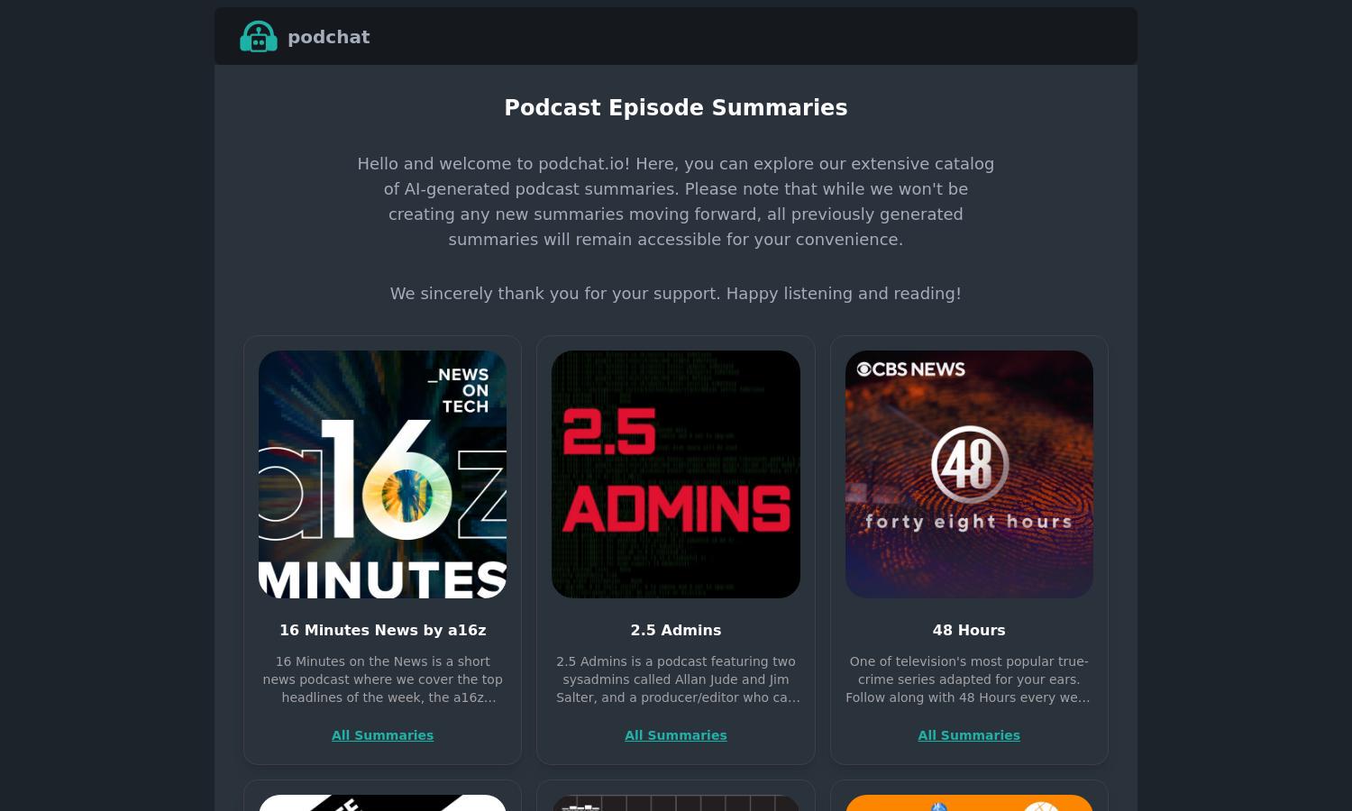 Podchat Website