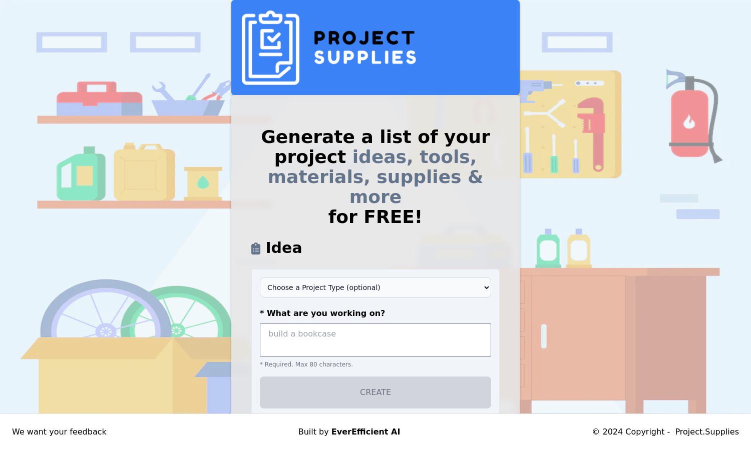 Project.Supplies Website