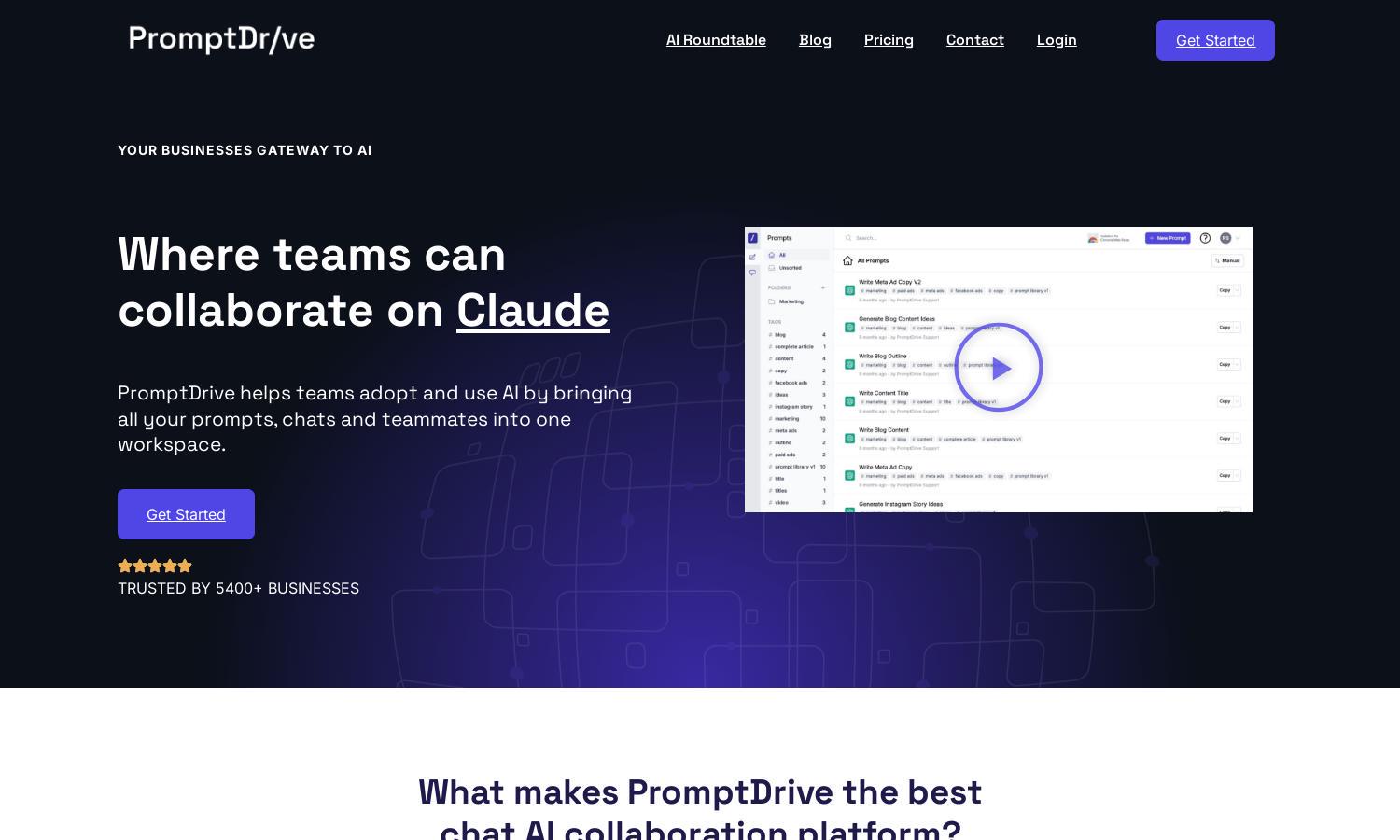 PromptDrive.ai Website