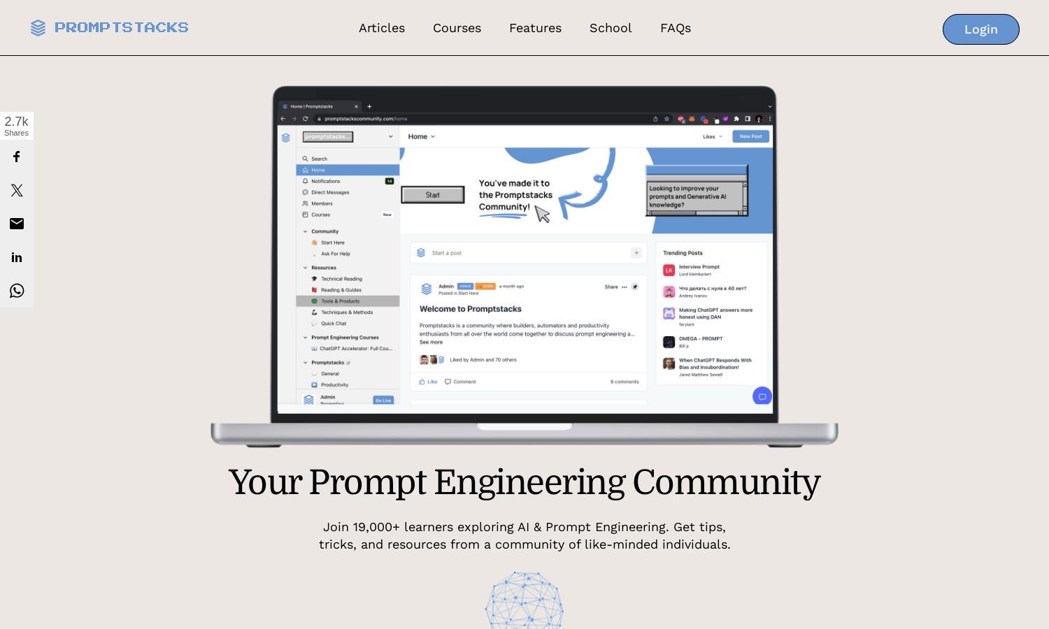 Promptstacks Website