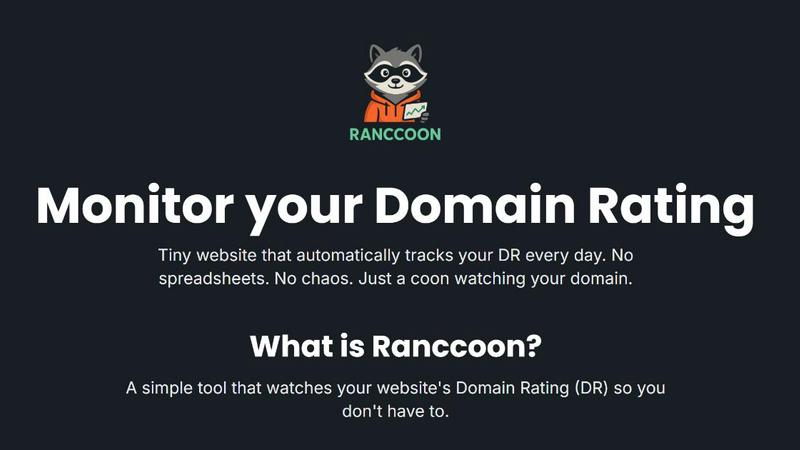 Ranccoon application interface and features